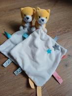 Hema doekje knuffeldoekje beer geel wit beertje, Ophalen of Verzenden, Zo goed als nieuw, Beer