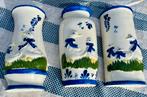 Delfts Blauwe Kachel bevochtigers met Eenden, Huis en Inrichting, 50 tot 75 cm, Wit, Aardewerk of Porselein, Ophalen of Verzenden