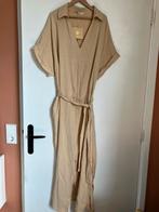 Nieuwe beige linnen zomerjurk strandjurk, Beige, Maat 46/48 (XL) of groter, Ophalen of Verzenden, Zo goed als nieuw