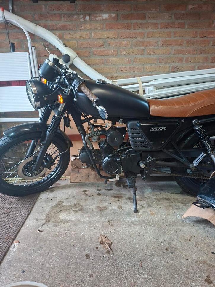 Hanway raw 50 cafe racer, Fietsen en Brommers, Brommers | Crossbrommers, Gebruikt, Overige merken, Ophalen