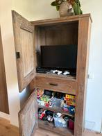 Retro bruine kast – eyecatcher met karakter, Huis en Inrichting, Ophalen, Gebruikt, 50 tot 100 cm, 150 tot 200 cm