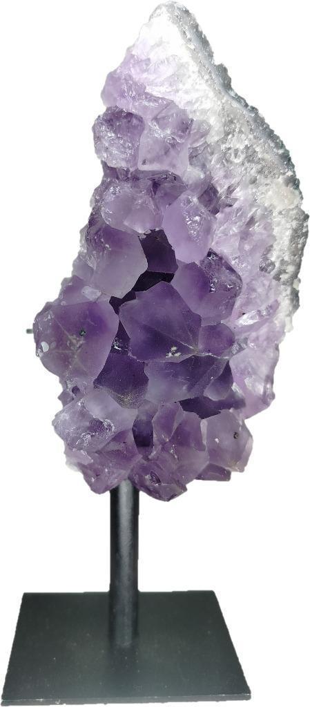 Amethist op standaard - OS9, Verzamelen, Mineralen en Fossielen, Mineraal, Ophalen of Verzenden