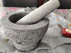 Granieten vijzel 10cm hoog /15cm doorsnee., Ophalen of Verzenden, Zo goed als nieuw