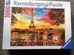 Ravensburger 1000 stukjes langs de Seine Compleet, Ophalen of Verzenden, 500 t/m 1500 stukjes, Zo goed als nieuw