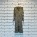 Zusss Jurk Maat L Khaki Zwart Wit Bloemenprint Maxi, Z, Z, Verzenden, Maat 42/44 (L)