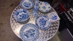 Delfts blauwe wand borden ook Porceleine fles, Ophalen of Verzenden