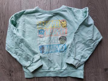 Leuke Sweater/Trui Blauw Groen MARVEL (Maat 134-140) beschikbaar voor biedingen