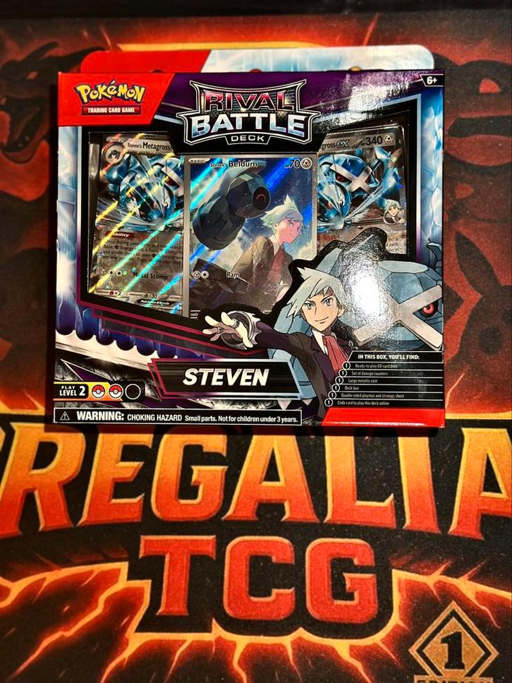 Pokemon TCG Rival Battle Deck - Steven, Hobby en Vrije tijd, Verzamelkaartspellen | Pokémon, Nieuw, Speeldeck, Foil, Verzenden