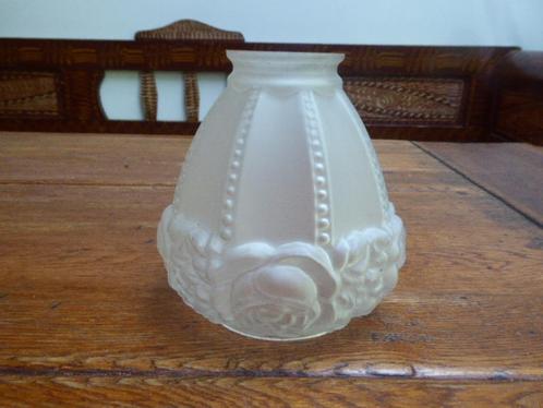 Art deco matglazen lampenkapje, Antiek en Kunst, Antiek | Lampen, Ophalen of Verzenden