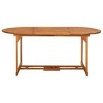 Tuintafel Henri ovaal 180x90x75 cm massief acaciahout, Verzenden, Aylvalan 5 Bakkeveem, Nieuw, Meubelen-Online.nl
