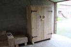 kledingkast van gebr steigerhout, Huis en Inrichting, Kasten | Kledingkasten, Ophalen, 100 tot 150 cm, Nieuw, Met hangruimte