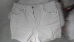 2 spijker shorts wit en blauw maat 40 met leuke details p/st, Ophalen of Verzenden, Zo goed als nieuw, Blauw, W30 - W32 (confectie 38/40)