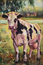 Boze Koe schilderij, Ophalen of Verzenden