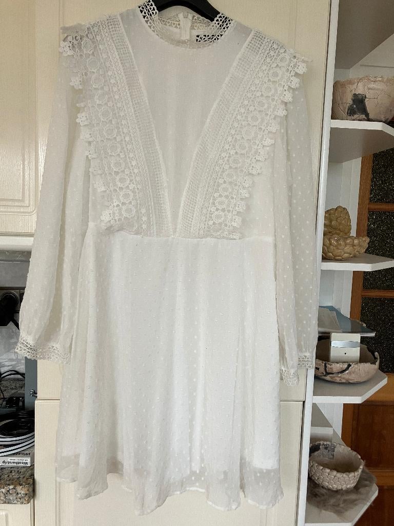 Prachtige (bruids-)jurk, SHEIN CURVE, hagelwit, 2XL, Kleding | Dames, Jurken, Wit, Maat 46/48 (XL) of groter, Ophalen of Verzenden