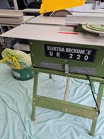 Zaagtafel Elektra Beckum 220 mer extra o.a. stofzuigmachine, Ophalen, Cirkelzaag, 70 mm of meer, Zo goed als nieuw
