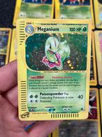 Pokémon Meganium Holo - Expedition #18 Excellent, Ophalen of Verzenden, Zo goed als nieuw, Losse kaart, Foil