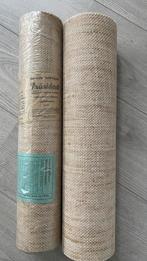 Vintage retro sisal touw behang jaren 70 beige, Huis en Inrichting, Stoffering | Behang, Ophalen of Verzenden, Minder dan 10 m²