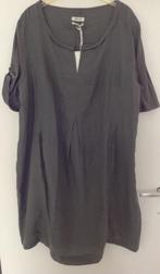 HelloGoodbye Nw Open End Linnen Jurk mt 50, zie afm, Kleding | Dames, Jurken, Nieuw, Ophalen of Verzenden, Grijs, Onder de knie