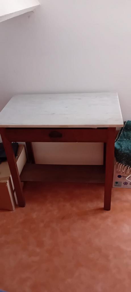 Oud tafeltje met marmeren blad, Antiek en Kunst, Antiek | Meubels | Tafels, Ophalen