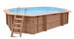 zwembad liner houten bad achthoekig maat 640 x 400 blauw, Ophalen of Verzenden, Nieuw