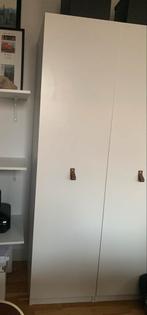IKEA Pax kast wit met leren handvat, Ophalen, Kunststof, Gebruikt, 200 cm of meer
