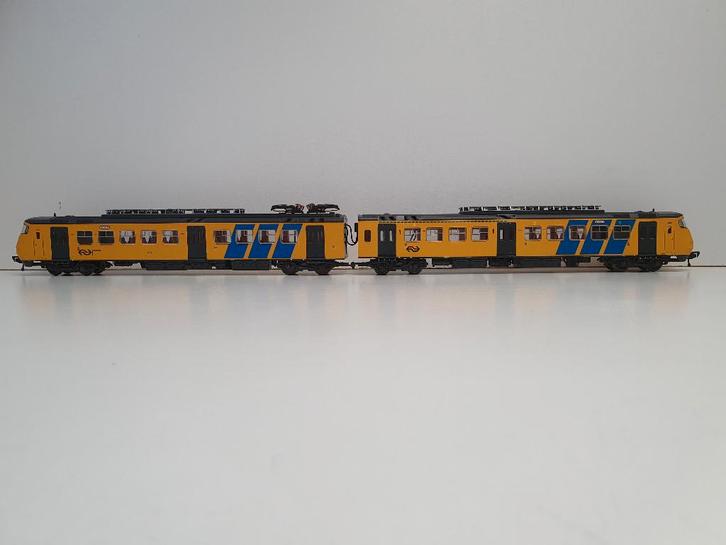 FLEISCHMANN H0 4470 NS Sprinter 2-delig met schade = LEZEN, Hobby en Vrije tijd, Modeltreinen | H0, Gebruikt, Treinset, Gelijkstroom