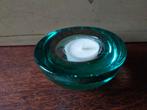 Groene Waxinelichthouder BALLO van IITTALA + Tante Brocante, Huis en Inrichting, Ophalen of Verzenden, Overige materialen, Minder dan 25 cm