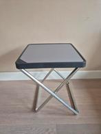 Crespo voetenbankje en tafeltje in 1, Caravans en Kamperen, Ophalen, Zo goed als nieuw, Campingstoel