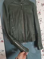 Ibana leren jasje maat 34, Ophalen of Verzenden, Zo goed als nieuw, Maat 34 (XS) of kleiner, Groen