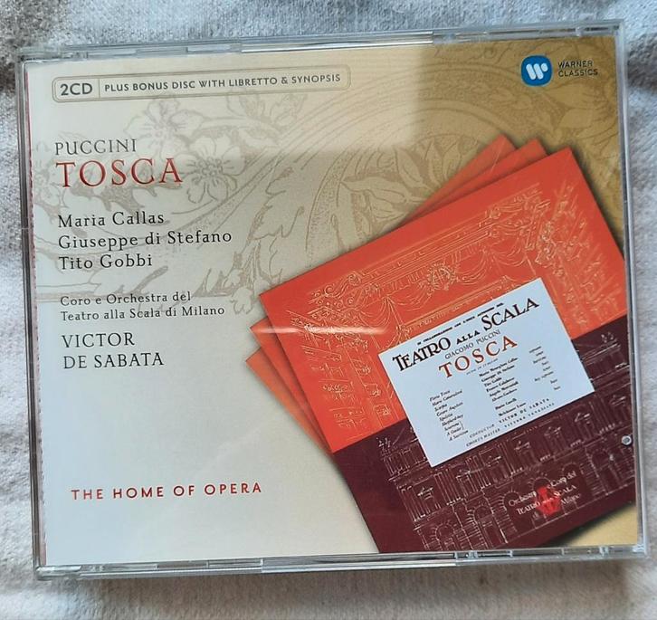 3 CD's: Puccini - Tosca (Callas, Gobbi) - Als Nieuw!, Cd's en Dvd's, Cd's | Klassiek, Ophalen of Verzenden