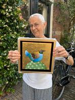 Ada Breedveld schilderij met bladgoud, Ophalen of Verzenden