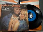 7” vinyl Johnny Halliday Sylvie vartan, Ophalen of Verzenden, Zo goed als nieuw, Nederlandstalig