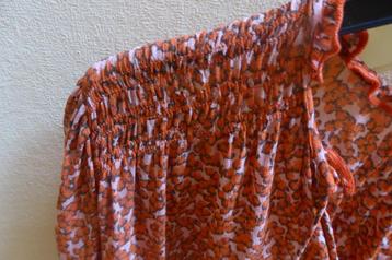 Feestelijke ORANJE blouse ESQUALO beschikbaar voor biedingen