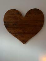 Groot steiger houten hart wand decoratie landelijk, Ophalen of Verzenden, Zo goed als nieuw