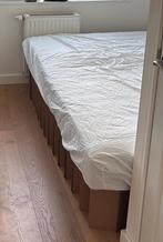 bed and mattress, Ophalen, Overige materialen, Verstelbaar, Bruin