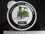 sticker heftruck service eindhoven clark2 logo, Verzamelen, Stickers, Verzenden, Zo goed als nieuw, Bedrijf of Vereniging