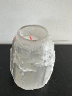 Seleniet half edelsteen Waxinelicht 11 cm H, Ophalen of Verzenden, Mineraal