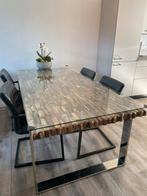 Rofra eettafel en salon tafel, Huis en Inrichting, Tafels | Eettafels, 50 tot 100 cm, Glas, Gebruikt, Rechthoekig