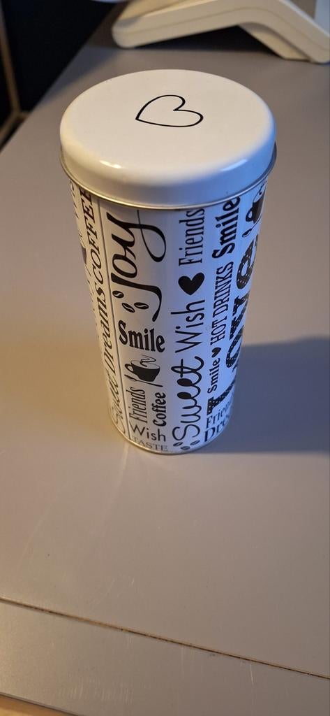 Leuke decoratieve voorraadbus koffiepads, Huis en Inrichting, Keuken | Keukenbenodigdheden, Zo goed als nieuw, Ophalen of Verzenden