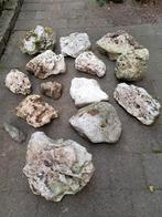 Enkele stukken poreuze kalksteen voor rotstuin, Tuin en Terras, Grind, Keien en Split, Ophalen, Gebruikt, Wit, Overige typen