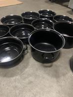 Mosselpannen, Huis en Inrichting, Keuken | Potten en Pannen, Ophalen, Zo goed als nieuw, Koekenpan of Braadpan, Keramische plaat
