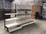 Winkelrek met  legplanken en drie lades, Ophalen, Gebruikt