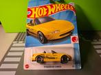 Hotwheels - 1991 Mazda MX-5 Miata [geel] 1/60 MIB, Hobby en Vrije tijd, Modelauto's | Overige schalen, Ophalen of Verzenden, Nieuw