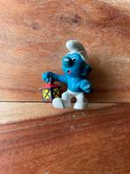 Vintage Smurf met Lantaarn - 1977 Peyo, Ophalen of Verzenden, Gebruikt, Overige Smurfen, Poppetje, Figuurtje of Knuffel