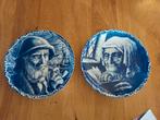 Delfts blauwe wandborden, Antiek en Kunst, Antiek | Keramiek en Aardewerk, Ophalen of Verzenden