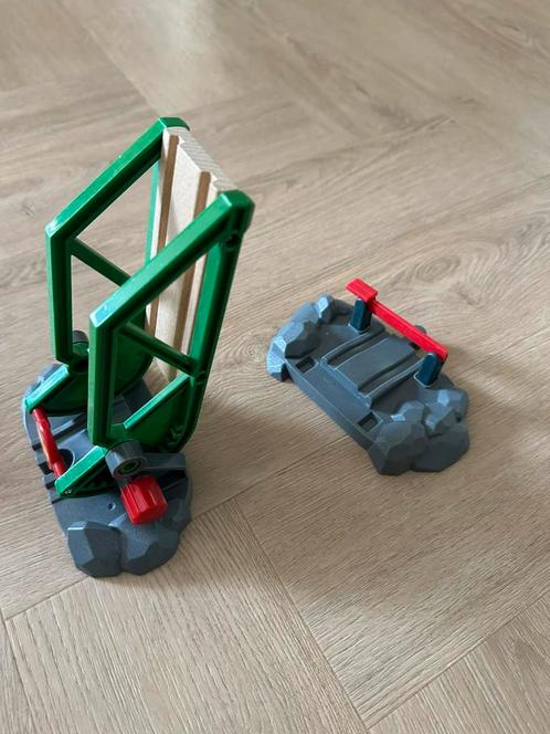 Brio ophaalbrug 2-delig, Kinderen en Baby's, Speelgoed | Houten speelgoed, Gebruikt, Rij- of Hobbelspeelgoed, Ophalen of Verzenden