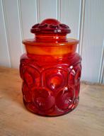 Vintage L.E. Smith Moon and Stars voorraadpot, rood, Ophalen of Verzenden