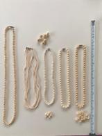 5-tal "parel"kettingen, Ophalen of Verzenden, Gebruikt, Zilver