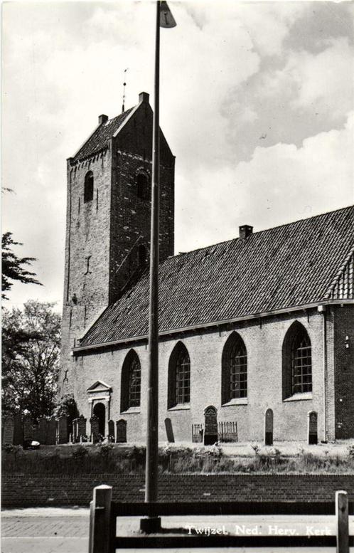 Twijzel, Ned. Herv. Kerk - ongelopen, Verzamelen, Ansichtkaarten | Nederland, Ongelopen, Overijssel, 1920 tot 1940, Ophalen of Verzenden