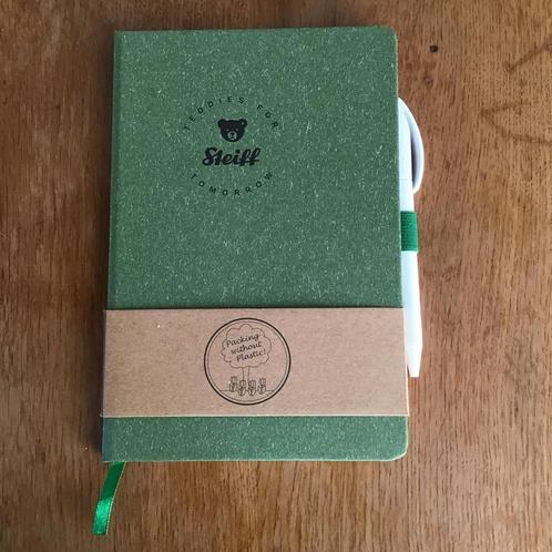 A5 Hardcover notitieboek schrift Steiff + pen, Verzamelen, Beren en Cherished Teddies, Nieuw, Steiff, Ophalen of Verzenden